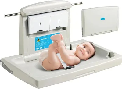 Cambiador Para Bebé Plegable de Pared, Blanco - Ahorra un 6%
