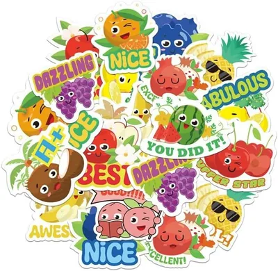 60pc Scratch & Sniff Stickers for Kids - Fruit Scented Motivational Rewards