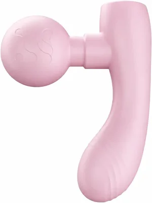 Double Head Vibrating Fascia Gun for Deep Muscle Massage - Black, Pink & Green