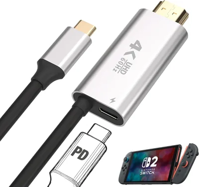 Switch 2 Dock（V22.1.0対応、直接TV出力対応HDMIタイプCスイッチ、4K/60Hz解像度）