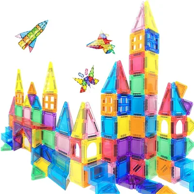 Magnetic Tiles for Kids: 3D Building Cubes, 17% Off