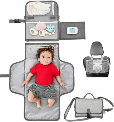 Almohadilla para cambiador de pañales portátil de alta calidad, impermeable - Cambiador de Pañales Impermeable Portátil