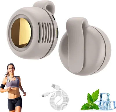 Kryilut Kleines Clip-On-Ventilator, Lautloser Mini-Ventilator mit Clip, 3 Geschwindigkeitsstufen, USB-Ladung für Outdoor