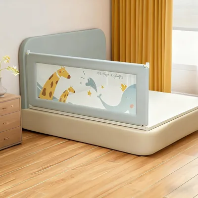 Barandal de Juegos para Cama MYXSRI de 1.8M con Levantamiento y Altura Ajustable de 30 Velocidades, Corral con Botón de Seguridad