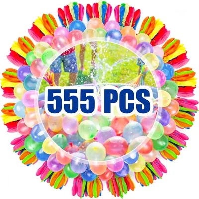 555 sztuk samozamykających się bomb wodnych - Kolorowe balony do szybkiego napełniania - Zabawki wodne dla dzieci
