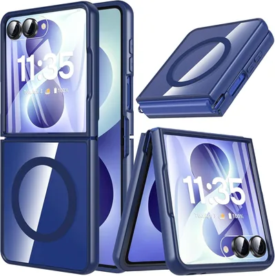 OWKEY Magnettisk hülle för Samsung Galaxy Z Flip 8, Militärskydd