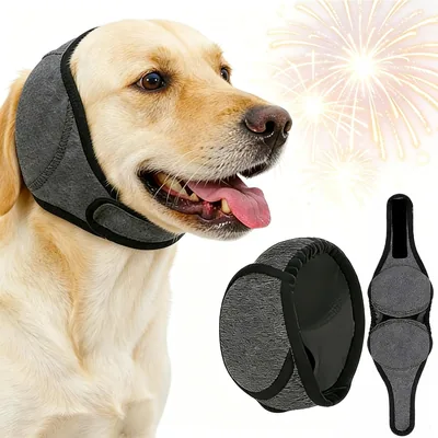 LHP Dog Ear Muffs Noise Cancelling, Calming Ear Cover Protection for Anxiety Relief, Thunder, Firewo
