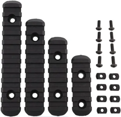 Picatinny Rail Sections MLOK 4 Sizes Black Deal