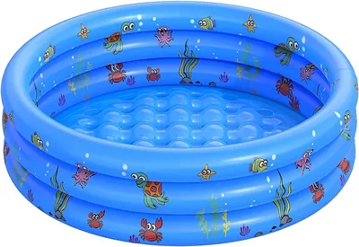Piscine gonflable ronde - Piscine aquatique pour intérieur et extérieur (130 cm) - Meilleure Offre