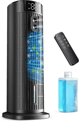 Climatiseur portable sans vidange (<30dB), moteur DC amélioré 2026, ventilation puissante 7.5m/s, minuteur 10H, oscillant 90° - Meilleur Prix