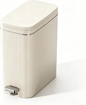 Nyganmelloz 10L Slim Dual Press & Pedal Trash Can, Best Deal