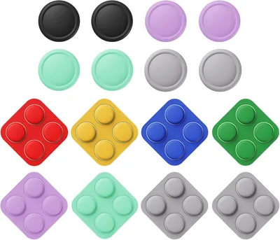 PlayVital Protectores de Silicona para Botones y Agarre para el Pulgar para Nintendo Switch 2, Tapas de Botones Direccionales - 15% Descuento