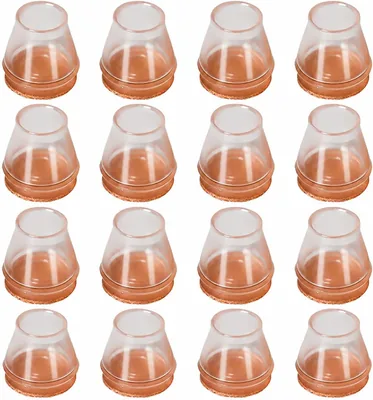 JADUFHU 16pcs Clear Silicone Chair Leg Protectors Best Deal