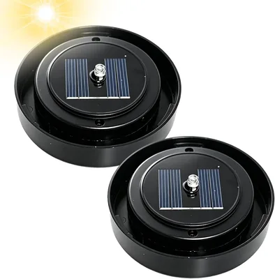 Lámparas solares de repuesto, 2 piezas para lámparas solares de 8 cm, Accesorio de luz solar
