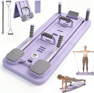 Pilates Board Reformer with Ab Roller