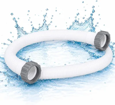 COIL Poolhose 38mm för sandfilteranläggning - Flexibel ersättningssträk med skruva anslutningar, universell poolpumpa, tillbehör H