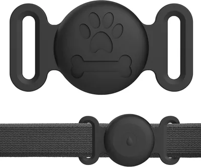 Zoye Dog Collar Case for AirTag, Waterproof Silicone Holder