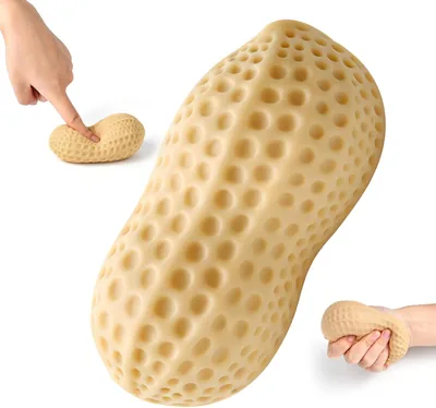 Squishy Aliment Mignon, Anti-Stress, Jouet Sensoriel Arachide, Retour Lent, Cadeau Kawaii pour Enfants