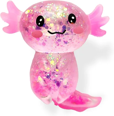 Glitter Axolotl Squishy Fidget Toy for Kids Adults - Best Price