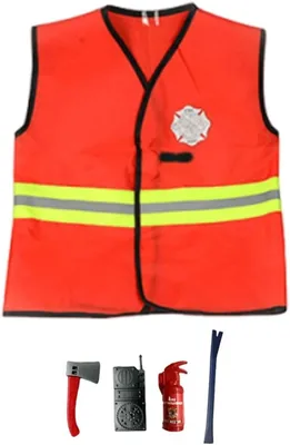 Firefighter Costume Set for Kids - 5-Piece Role Play Kit