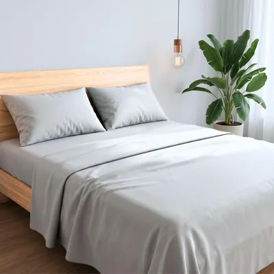 Fogli Letto Maxime Maison - 100% Cotone Puro, Set Doppiazza con 2 Federe Inclusi, Touch