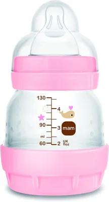 MAM Baby Easy Start Anti-Colic Bottle 0+ Months | Self-Sterilizing with SkinSoft