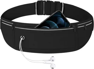 Pochete Esportiva Slim Impermeável Porta Celular Doleira Corrida Academia Caminhada Cinta Elástica Ajustável Nylon Leve Fitness