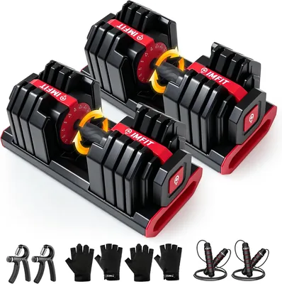 IMFIT Adjustable Dumbbell Set 46% Off - 55lbs & 80lbs