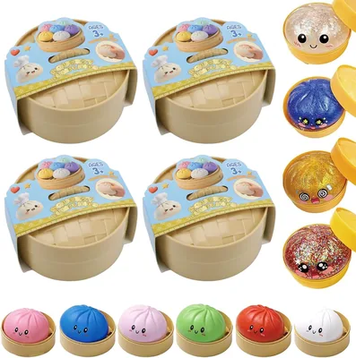 SLEEPHEAD® Dumpling Squishy 4 Pack - Stress Relief Sensory Toys
