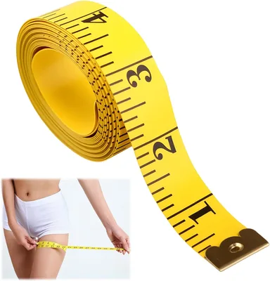 Cinta Métrica Corporal Lateral 3M, Cinta para Medir Doble Escala en Centímetros y Pulgadas, Ideal para Costura