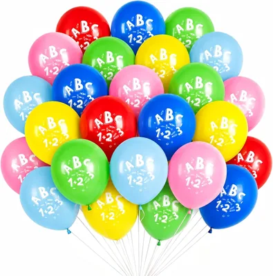 30 Stück Einschulung Deko Luftballons - Bunte Schuleinführung Ballons für Mädchen (12 Zoll)