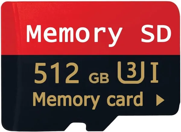 512GB Micro-SD-Karte mit Hochgeschwindigkeits-Speicherung, Klasse 10 Memory Card mit Adapter für Kamera und Telefon (41% Rabatt)