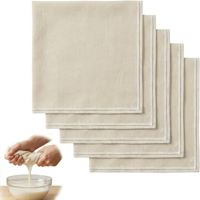 5pcs 50x50CM Reusable Cheesecloth Muslin Cloths - Best Deal