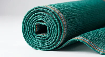 Knitted Shade Net Roll - Beige & Green UV Mesh for Outdoor Sun Shade
