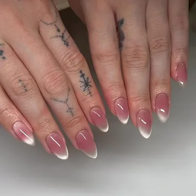 Press On False Nails, French Cat Eye Ombre Design - 5% Off