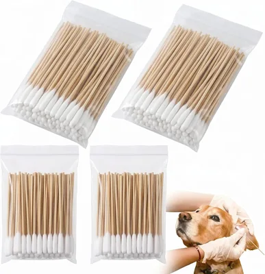Extra Long Cotton Ear Buds for Dogs & Cats