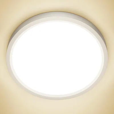 NIBSHOOM Plafoniera LED Soffitto, Lampadario Moderno 18W IP44, Luce 4000K per Camera da Letto, Bagno e Cucina - Best Deal