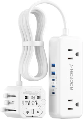 Universal Travel Adapter Worldwide 9-in-1 with 1.5M Extension Cable - Best Deal