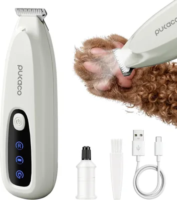 PUKACO Mini Dog Paw Trimmer LED Light Cordless Best Deal