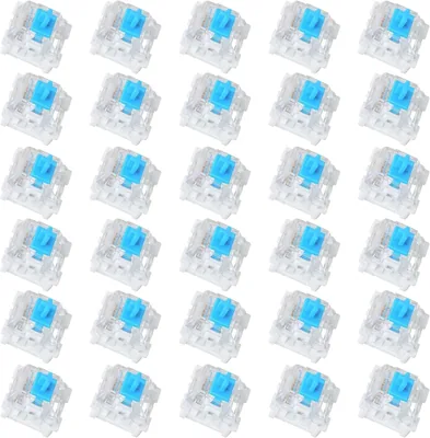 YOOJ® 30 Pcs Blue Mechanical Keyboard Switches - Best Deal