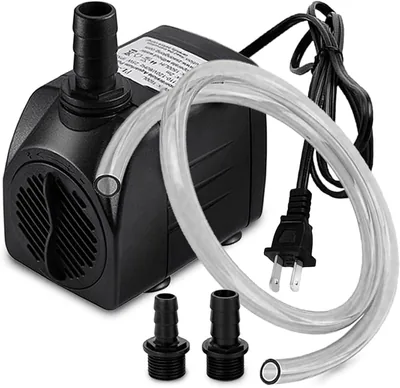 Bomba sumergible ultrasilenciosa de 25 W, 396 GPH para acuarios con manguera de 1,5 m, apta para uso acuático y terrestre - Mejor Oferta