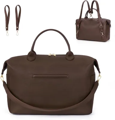 Bolsa de Pañales Convertible de Piel Vegana para Bebés