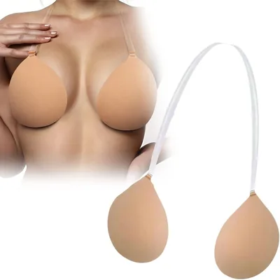 DERENGAN Sticky Bra Strapless Push Up Silicone - Best Deal