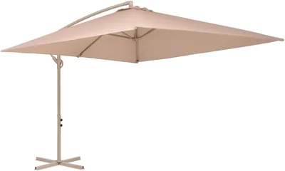 Paravento Hortan Rotondo con Polo Laterale, Frame in Acciaio Inox con 6 Costole, Chiusura a Manovella e Copertura Protettiva - Sconto del 41%
