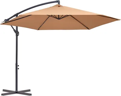 Paravento Hortan Rotondo con Polo Laterale, Framework in Acciaio Inossidabile con 6 Costole, Chiusura a Manovella e Copertina Protettiva - Sconto 43%