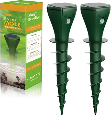 Repellente per Topi 2 Pezzi, Repellente per Piccioni, Antitrave, Serpenti e Mink - IP65