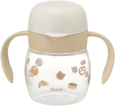 Richell Easy Grip Cup Mug 270ml 9.1fl oz R 8ヶ月以上用 スリムデザインで飲みやすいベビーカップ
