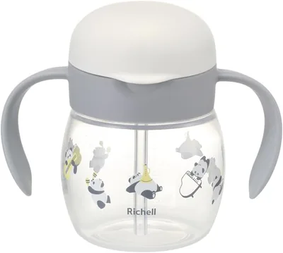 リッチェル トライ もれない幅広ストローマグR パンダ 270ml 5カ月から こぼれない ポリプロピレン 120760 | 夏 暑さ対策 熱中症 出産祝い プレゼント 水筒
