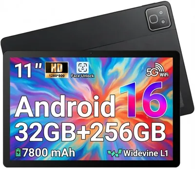 TT.KIDS 11 pouces Tablette Android 16 Go RAM 256 Go ROM (1 To extensible), 7800 mAh, Écran HD 1280 x 800, Widevine L1, Wi-Fi - 24% de réduction