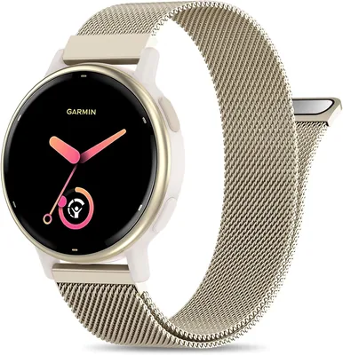 EverAct 20mm Metal Magnetic Watch Band for Garmin Vivoactive 5/6/3/3 Music/Venu Sq 2/Venu/Venu Sq - Best Deal